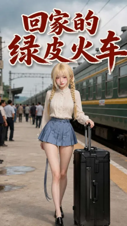 回家的绿皮火车 AI成人短剧 金发巨乳美女车上大秀热舞 被下春药发骚被男人强上猛操