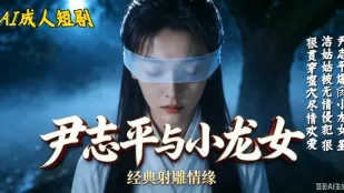 尹志平爆肏小龙女白衣女子眼睛被蒙上男人背后突袭抚摸调情肉棒后入抽插猛操