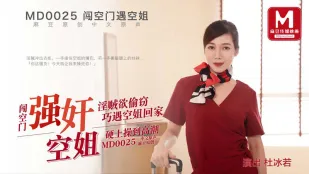 MD-0025 小偷闯空门回家的空姐 杜冰若