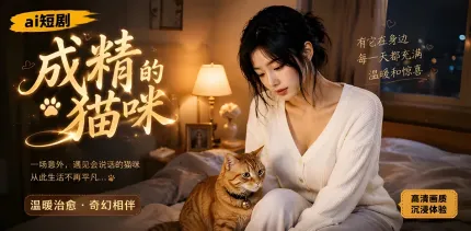 成精的猫咪 猫咪变成成熟巨乳女人回头报恩男人 AI成人短剧 奉献肉体骚逼包裹肉棒猛烈榨精