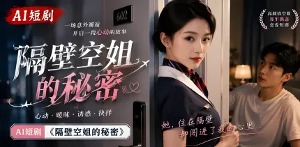 隔壁空姐的秘密 AI成人短剧 大长腿黑丝御姐下班应酬 全裸诱惑勾引男人粗暴性爱缠绵整夜